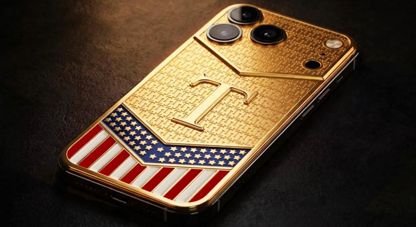 A Caviar ismét túltolta: itt az aranyozott Trump-iPhone