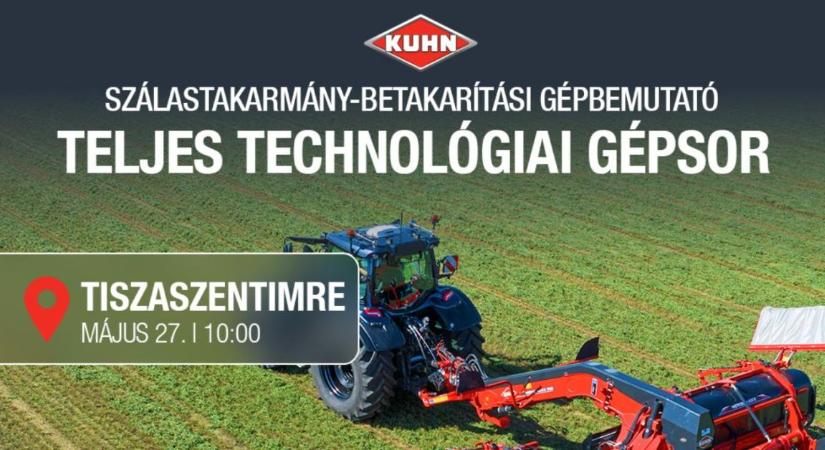 KUHN szálastakarmány-betakarítási gépbemutató – Tiszaszentimre