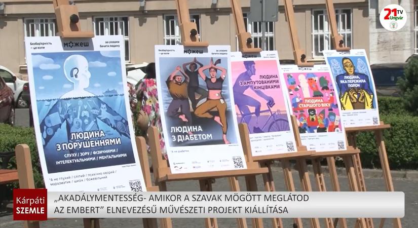 „Akadálymentesség amikor a szavak mögött meglátod az embert” elnevezésű művészeti projekt kiállítása (videó)