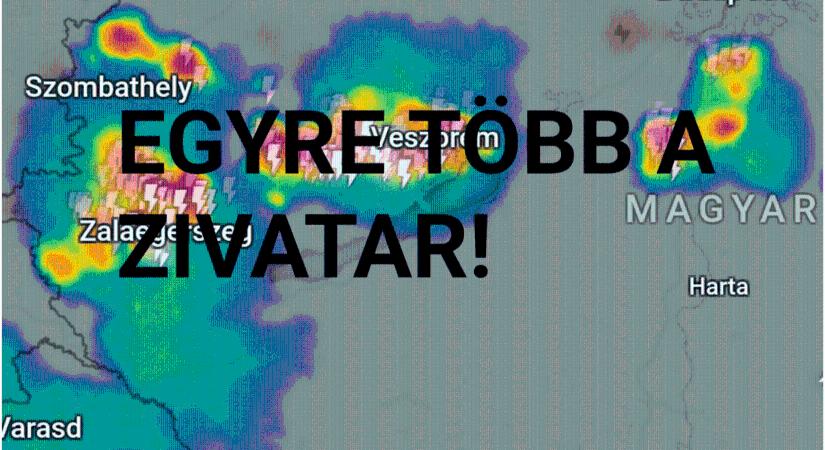 Egyre több a zivatar, jégeső is előfordul bennük!