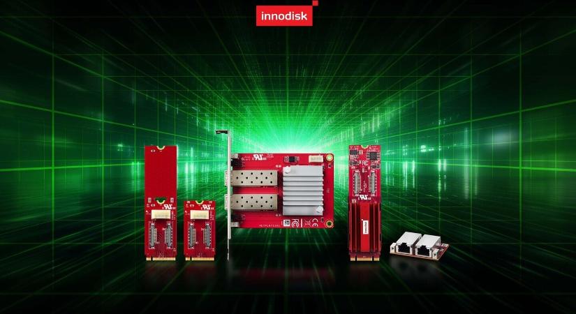 10 GbE portokkal ellátott bővítőkártyákat mutatott be az InnoDisk – M.2-es formátumú modellek is vannak köztük