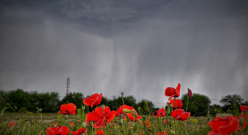 Zivatarok hűsítik a Dunántúlt