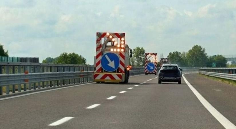 Kész akadálypálya, ami a szabolcsi autósokra vár az M3-ason, ide most egy buddhista kolostor türelme is kevés