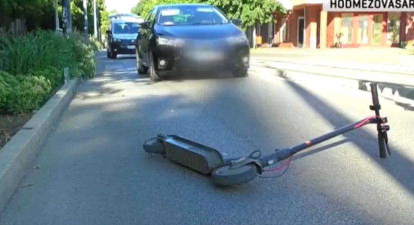 Rollerét a zebrán toló kislányt ütöttek el Hódmezővásárhelyen