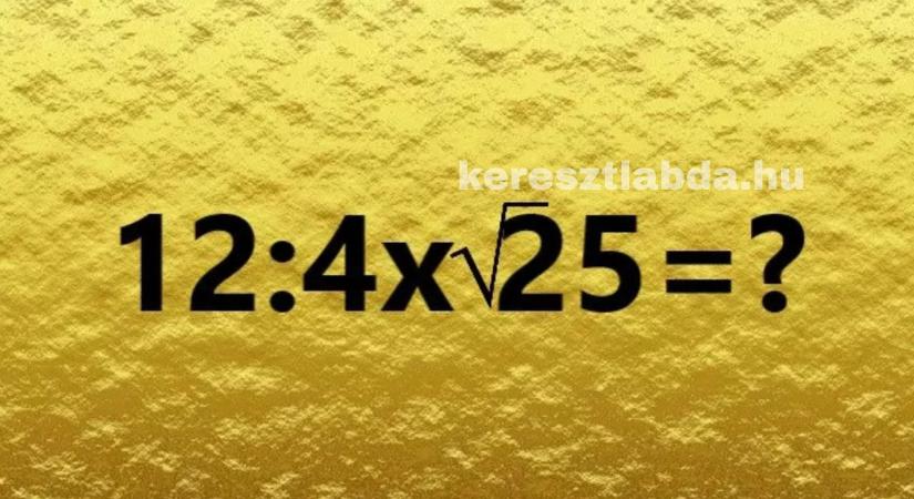 Napi matek feladat: 12 : 4 x 25 – te melyik táborba tartozol?