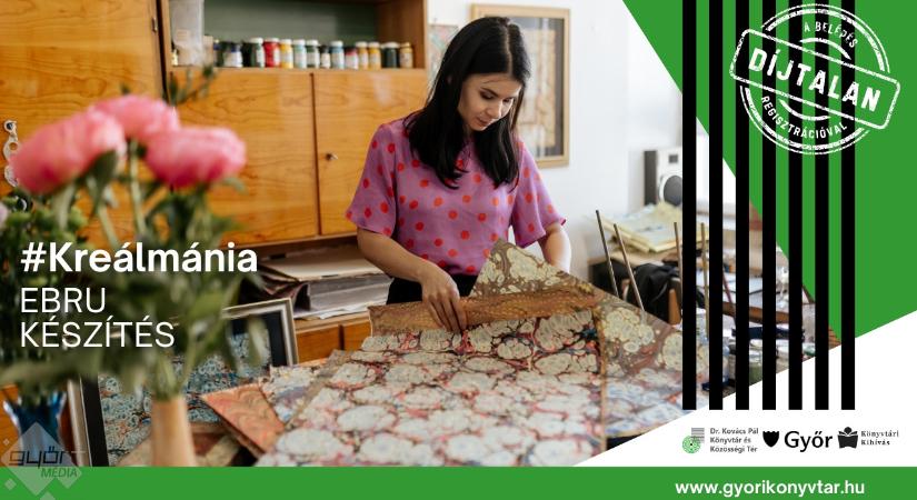 Ebru workshop fiataloknak Győrben