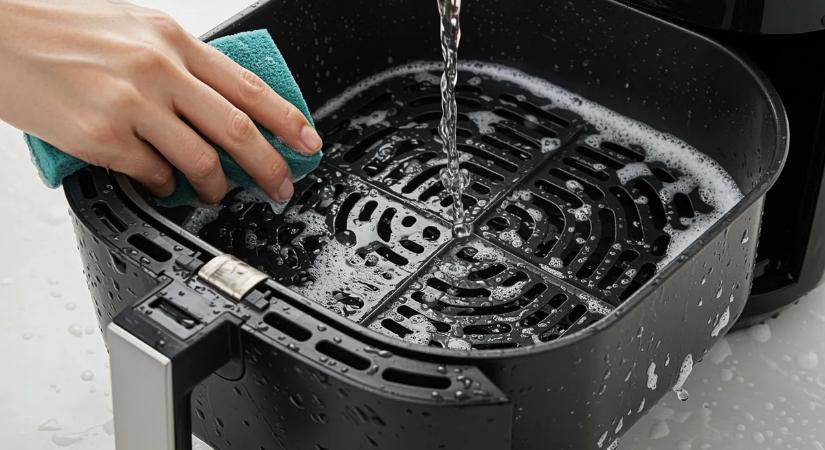 Öntisztító airfryer: villámgyors trükk, amitől patyolattiszta lesz a légkeveréses sütő