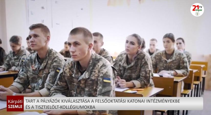 Tart a pályázók kiválasztása a felsőoktatási katonai intézményekbe és a tisztjelölt-kollégiumokba (videó)