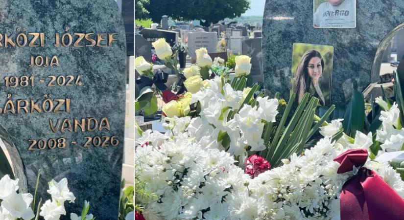 Szentlőrinci tragédia: hófehér koporsóban, virágesővel temették a negyedik emeletről kizuhant Vandát