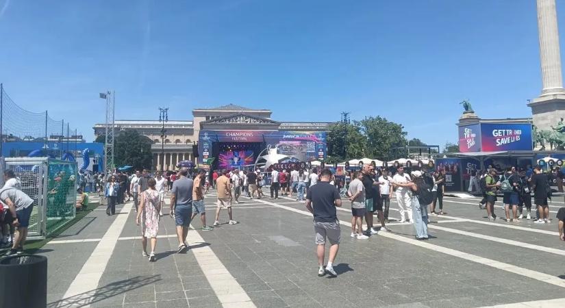 Sör 2000, szendvics 3000 forint, erre számíts a Hősök terén a BL-fesztiválon
