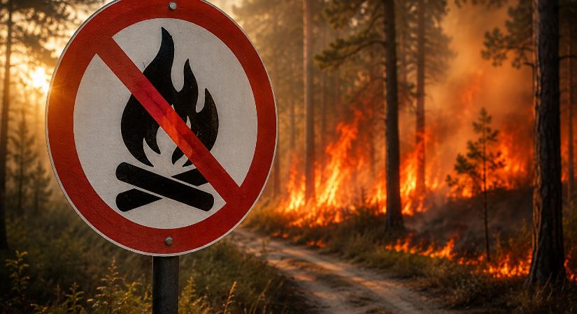Mától országos tűzgyújtási tilalom van érvényben