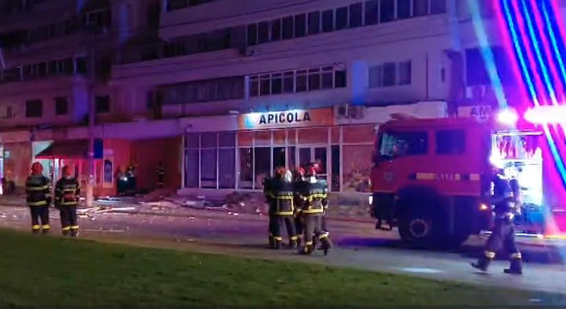 Orosz drón zuhant egy romániai panelházra