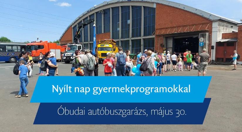 Gyerekek örömére is: nyílt nap lesz szombaton az Óbudai autóbuszgarázsban