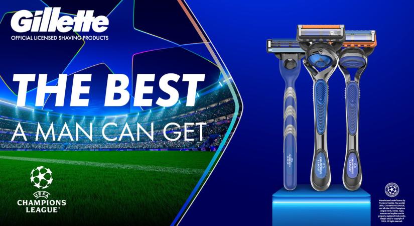 A Gillette az UEFA Bajnokok Ligája budapesti döntőjére hangol: precíz borotválkozási élmény és szurkolói játékok a Hősök terén