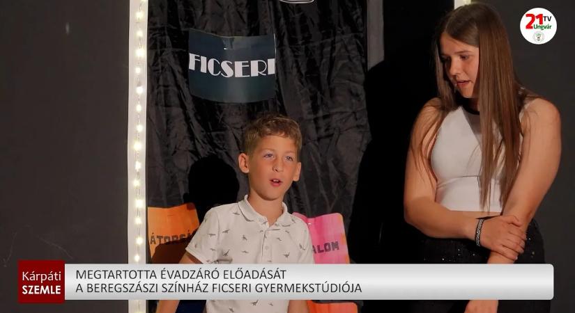 Megtartotta évadzáró előadását a beregszászi színház Ficseri Gyermekstúdiója (videó)