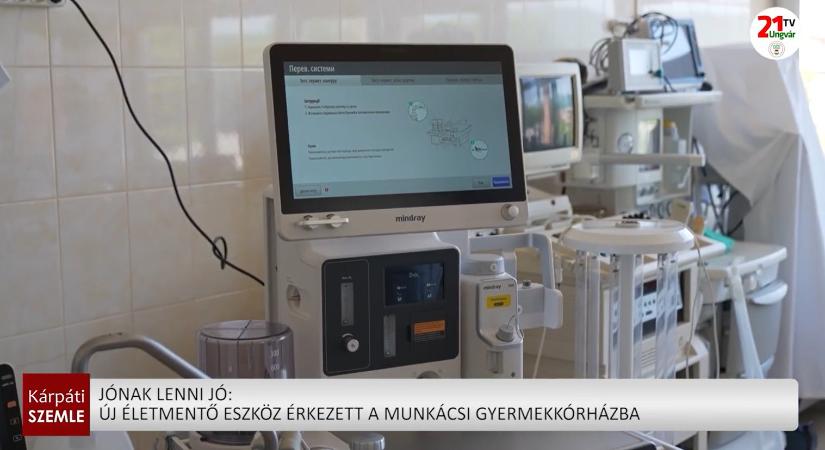Jónak lenni jó: új életmentő eszköz érkezett a munkácsi gyermekkórházba (videó)