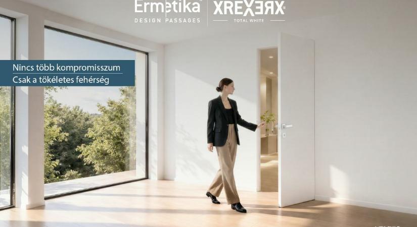 Ermetika XREVERX Total White tapétaajtó - A láthatatlan részletek ereje