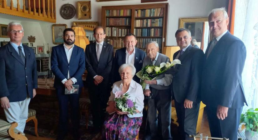 Széll Kálmán professzort ma 100. születésnapján köszöntöttük herényi otthonában