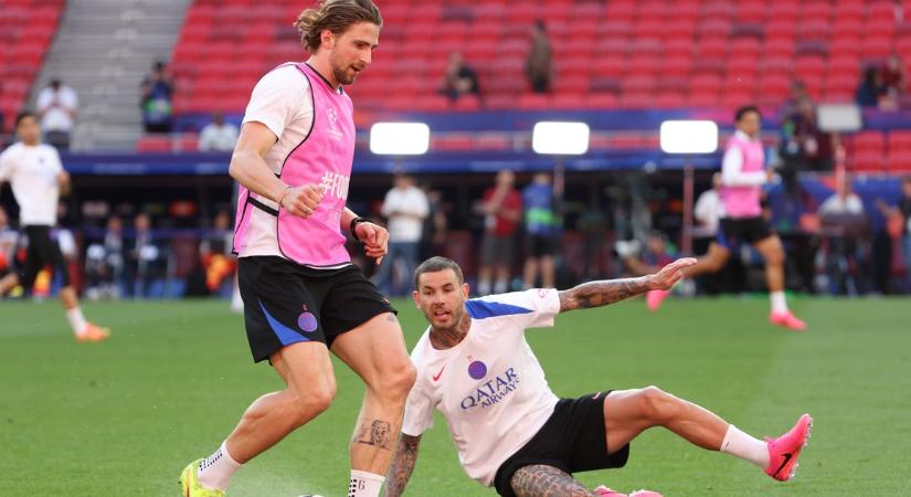 Kemény becsúszások és jó hangulat: így edzett a PSG a Puskás Arénában – fotók