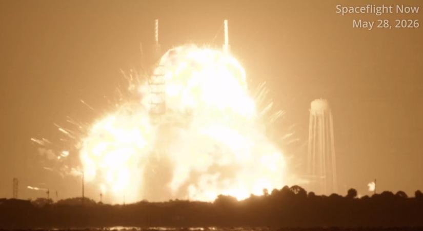 Brutális videón, ahogy felrobban az űrrakéta indítás közben Cape Canaveralon