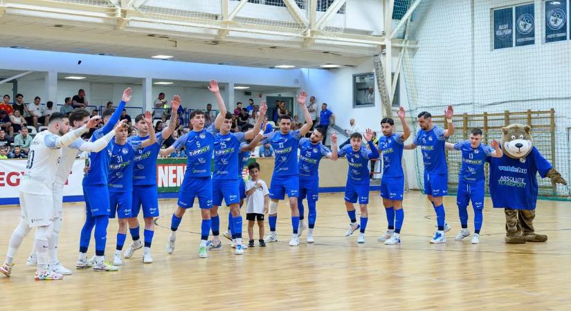 Kétgólos hátrányból fordított a Veszprém a futsal NB I bronzcsatájának nyitányán