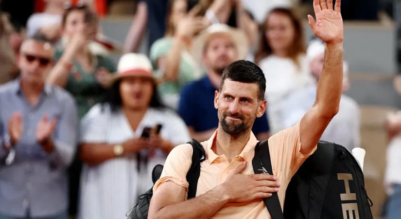 Közel öt órán át gyűrték egymást 19 évvel fiatalabb ellenfelével, végül Djokovic kiesett a Roland Garossról