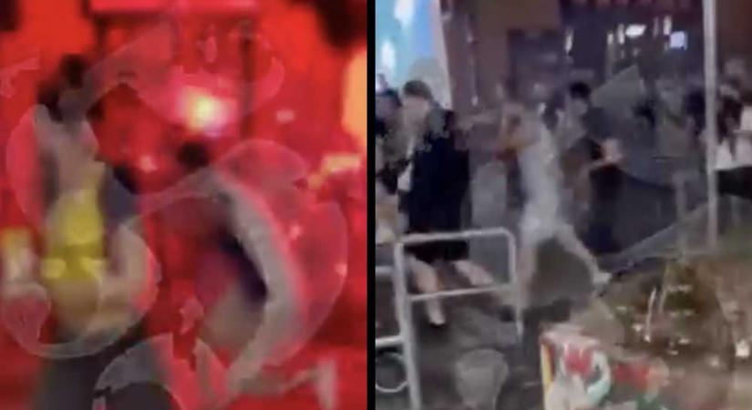 Elszabadult a pokol a pesti belvárosban: Véres tömegverekedés és rengeteg balhé történt a PSG és az Arsenal ultrái között – VIDEÓ