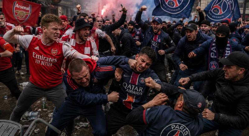 Tömegverekedés és balhék a BL-döntő előtt