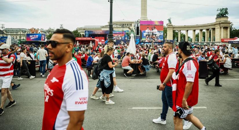 Szurkolók mindenhol – galéria a BL-döntőre készülő Budapestről