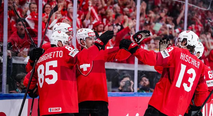 Svájc fölényes győzelemmel jutott be a hoki-vb döntőjébe