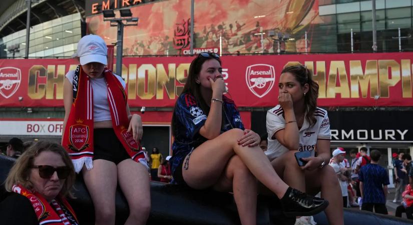 Drámai felvételen az összetört Arsenal-szurkolók a tizenegyesek után – videó