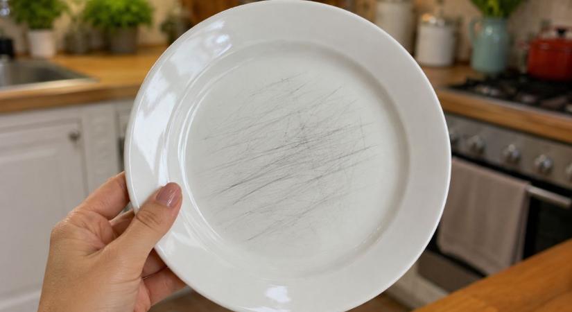 Ezzel az olcsó trükkel pillanatok alatt eltüntetheted a tányérról a karcokat