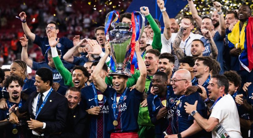 Egyiknek eufória, a másiknak könnyek és lehajtott fej – íme a PSG-Arsenal BL-döntő képekben elmesélve