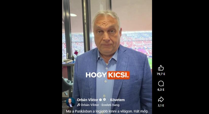 Orbán Viktor szerint van egy nagy gyengesége a Puskás Arénának