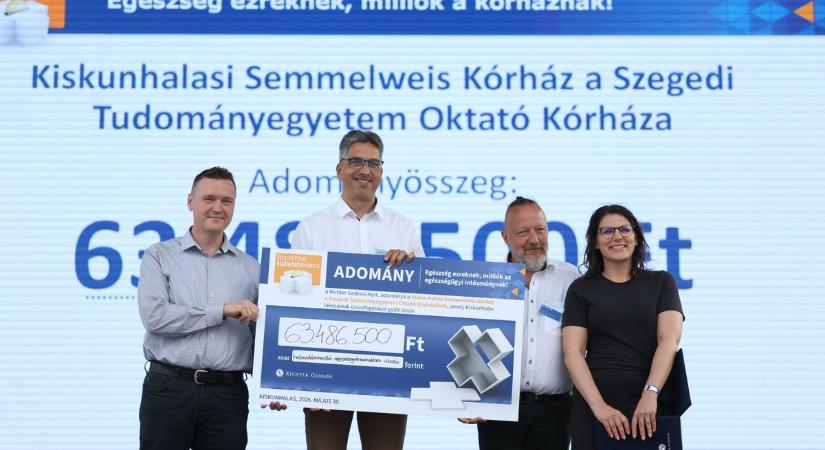 Adományrekord Kiskunhalason: több mint 63 millió forint gyűlt össze a kórháznak – fotók