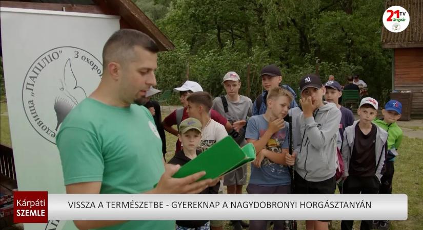 Vissza a természetbe - gyereknap a nagydobronyi horgásztanyán (videó)