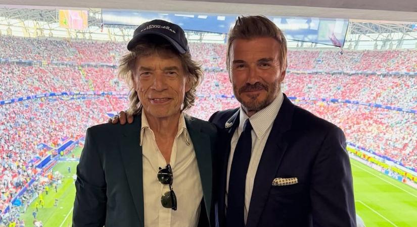 Budapest a világ közepe: Mick Jagger és a Jóbarátok sztárja is Beckham mellett nézte a BL-döntőt a Puskás Arénában