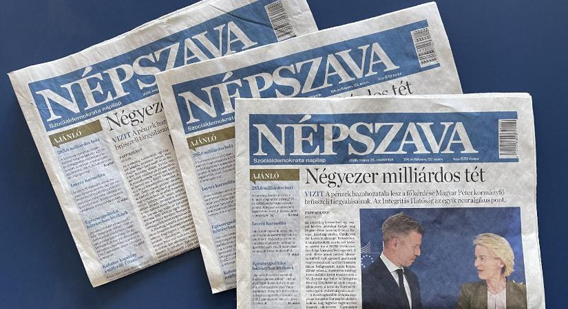 Azonnali fellépésre szólítja fel az Európai Unió médiahatóságát a Népszava ügyében az Európai Újságírók Szövetsége