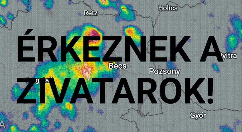 A Dunántúlon hamarosan leszakad az ég!