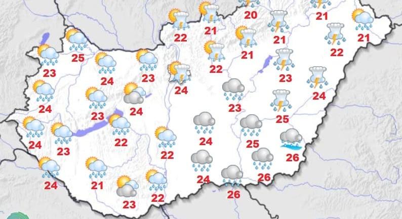 Záporral, zivatarral és felhőszakadással köszön be a június – az egész országra veszélyjelzést adtak ki
