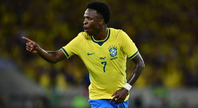 Brazília elsőperces Vinícius-bombával nyitott, majd hat gólig meg sem állt