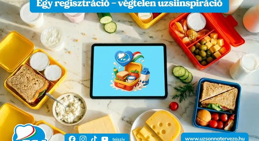 Csak pár kattintás, és kész a tízórai: okos ötletek a Tejszív Uzsonnatervezővel