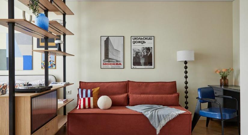 60-as évek hangulata modern kényelemmel – így lett egy 36 m²-es garzonból lélekkel teli otthon