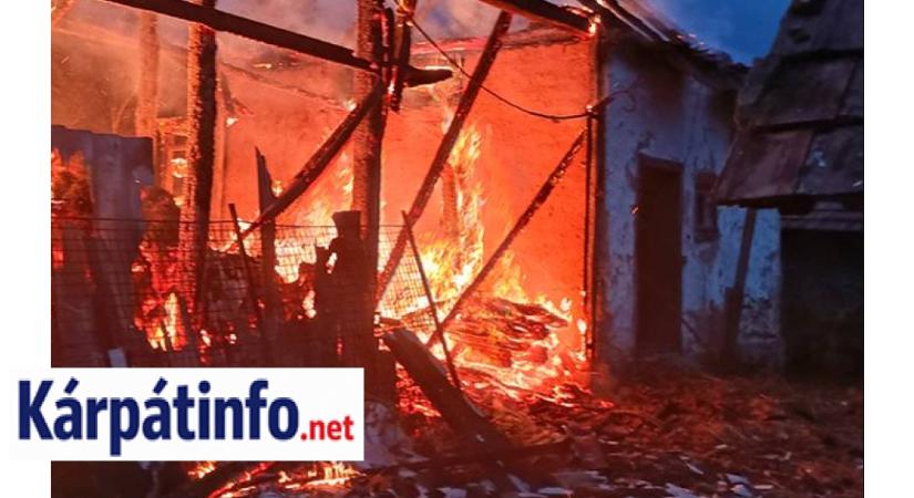 Tűz Beregújfaluban: öt tonna széna semmisült meg a lángokban