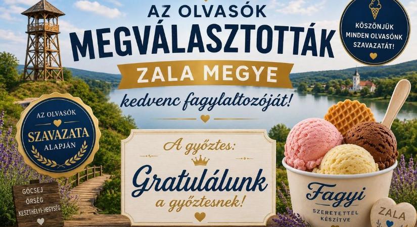 Minőségi ízorgia! Megszavazták olvasóink: ez lett Zala kedvenc fagyizója