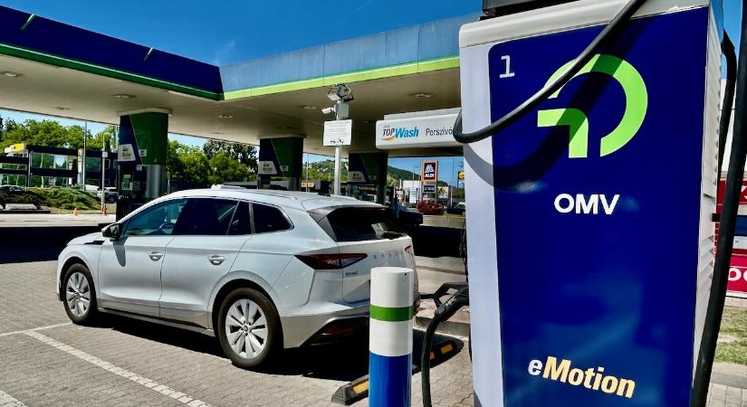 Június elején kedvezményes áron tölthetők az elektromos autók négy OMV töltőállomáson