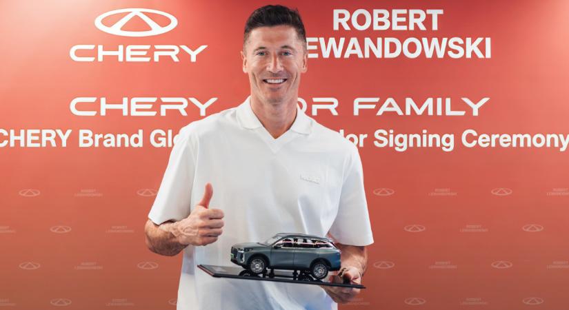 A Chery hivatalosan bejelentette: Robert Lewandowski lett a márka globális nagykövete