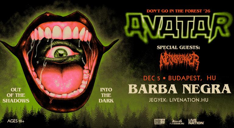 Színház, horror és metal találkozása – A svéd metal egyik legőrültebb zenekara, az Avatar Budapestre érkezik