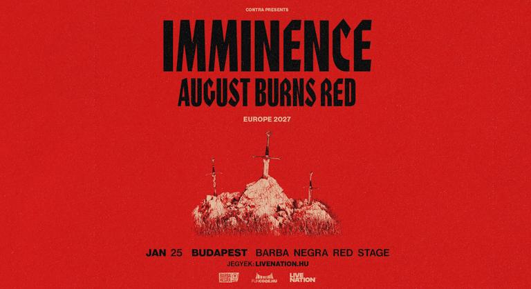 A „violincore” úttörői visszatérnek Budapestre – és magukkal hozzák a metalcore egyik legnagyobb nevét: Imminence és August Burns Red a Barba Negrában