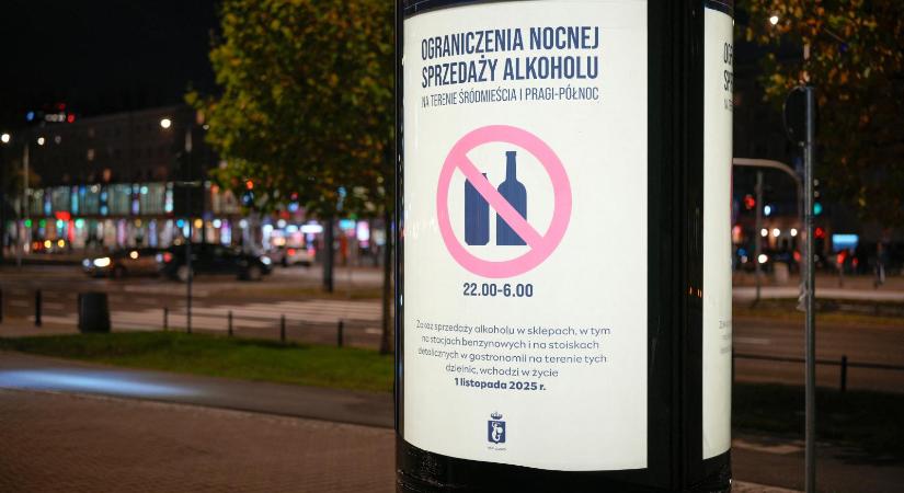 Éjszakai szesztilalom lép hatályba Varsóban